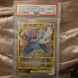 Pokemon Hisuian Samurott VSTAR 209/189 Astral Radiance Secret Rare Holo PSA 10 - Image 1