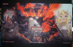 YUGIOH The Chronicles Deck The Fallen And The Virtuous Playmat Stitched Edge NEW - Image 1