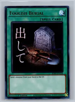 FOOLISH BURIAL RA05-EN138 ULTRA RARE YU-GI-OH RARITY COLLECTION 5 NM/M - Image 1