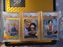 PSA 10 ONE PIECE Saikyo Jump May 2024 set #073Sabo #074Ace #075Luffy Seq. cert - Image 1