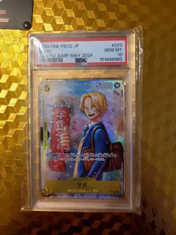 PSA 10 ONE PIECE Saikyo Jump May 2024 set #073Sabo #074Ace #075Luffy Seq. cert - Image 3