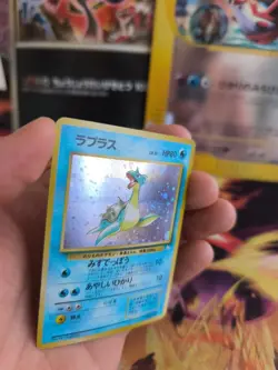 Pokemon Karte Card Lapras Mysterious Of Fossil Holo Wotc japanese Exc-NM Swirl - Image 3
