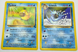 Pokemon Karte TCG Golduck 35+53/62 Fossil no Holo Rare Vintage WOTC LP Englisch - Image 1