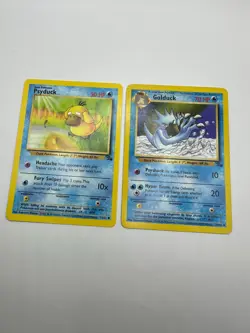 Pokemon Karte TCG Golduck 35+53/62 Fossil no Holo Rare Vintage WOTC LP Englisch - Image 2