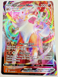 Pokemon Karte TCG Wolwerock VMAX 092/203 Drachenwandel Holo Rare Englisch NM - Image 1