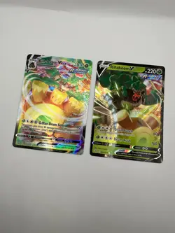 Pokemon Karte TCG Rillaboom VMAX 022+023/264 Fusionsangriff Holo Englisch NM - Image 2