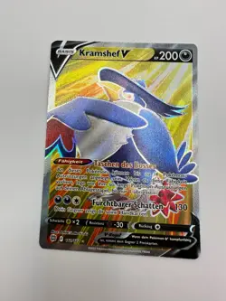 Pokemon Karte TCG Kramshef V 161/172 Strahlende Sterne Holo Rare Deutsch NM - Image 2