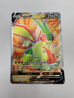 Pokemon Karte TCG Flygon V 164/172 Strahlende Sterne Holo Rare Englisch NM - Image 2