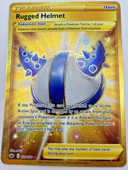 Pokemon Karte TCG Rugged Helmet 228/198 Chilling Reign Holo Rare Englisch NM - Image 1
