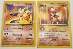 Pokemon Karte TCG Magmar+Magby 23+40/111 Neo Genesis no Holo Rare Deutsch EX - Image 1