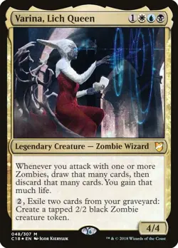 Varina, Lich Queen 48 Mythic Commander 2018 Foil Near Mint - Image 1