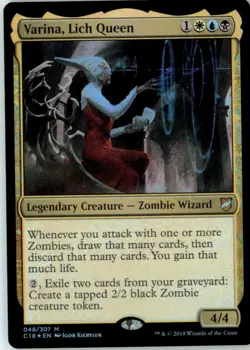 Varina, Lich Queen 48 Mythic Commander 2018 Foil Near Mint - Image 2
