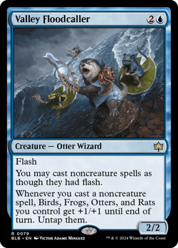 Valley Floodcaller [Bloomburrow] Foil Near Mint - Image 1