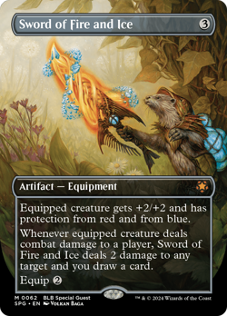 Sword of Fire and Ice (Borderless) [Bloomburrow Special Guests] Near Mint - Image 1