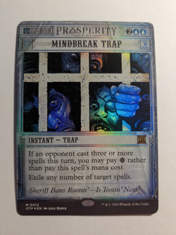 Mindbreak Trap FOIL SHOWCASE Outlaws Of Thunder Junction 0012 Breaking News MtG - Image 1
