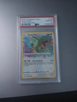 Pokemon 2020 Rayquaza 138/185 Amazing Rare Vivid Voltage GEM MINT PSA 10 - Image 1