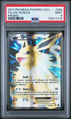 Pokemon Card PSA 9 Mint Jolteon EX Generations Promo 2017 Holo 28a/83 - Image 1