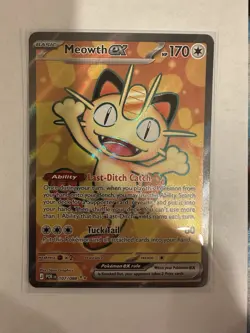Pokemon TCG Meowth Full Art Perfect Order 107/088 Near Mint/Mint - Image 1