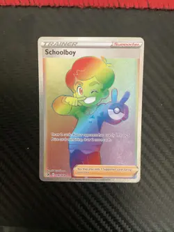 Pokemon - 276/264 Schoolboy SWSH08 Fusion Strike Secret Rare Holo NM TCG - Image 1