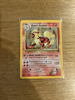 Pokemon TCG Blaine's Arcanine Gym Challenge Holo - Image 1