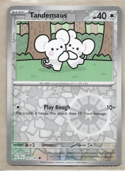 2024 Pokemon Tandemaus 157/191 Surging Sparks NM Reverse Holo TCG - Image 1