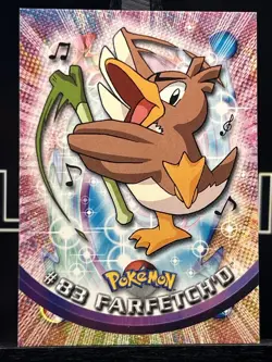 Farfetch'd #83 1999 Pokemon TV Animation Edition Blue Logo Topps Non Holo - Image 3