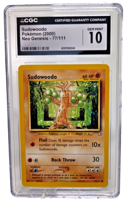 Pokemon Sudowoodo Neo Genesis #77/111 (2000) - CGC 10 GEM MINT - Image 2