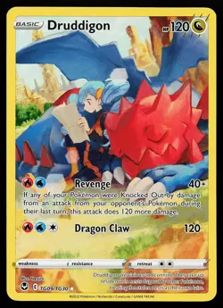 Druddigon TG09/TG30 Holo Silver Tempest Trainer Gallery Pokemon Card - Image 1