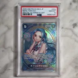 Bandai One Piece EB03 JP Nefeltari Vivi #024 Special Alt Art Foil PSA 10 - Image 1