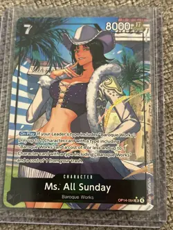 Ms. All Sunday OP14-084 Alt Art Super Rare One Piece Card English NM - Image 1