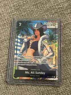 Ms. All Sunday OP14-084 Alt Art Super Rare One Piece Card English NM - Image 3