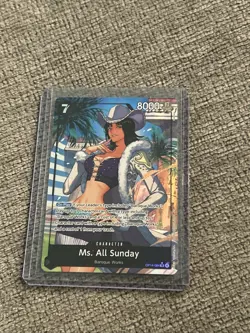 Ms. All Sunday OP14-084 Alt Art Super Rare One Piece Card English NM - Image 4