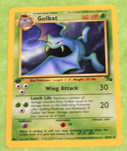 Vintage Pokemon Card First Edition Golbat 34/62 - Image 1