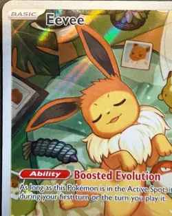 Pokemon Eevee 173 Promo Holo Card English.. Small dot on the btm right corner - Image 2