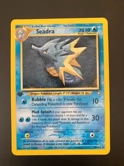 Seadra 48/111 1st Edition Neo Genesis Pokemon Card NM - Image 1