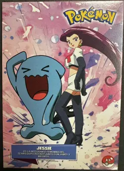 WOBBUFFET X JESSIE - POKEMON JOHTO CARDS TOP POKEDEX CARD ART - Image 1