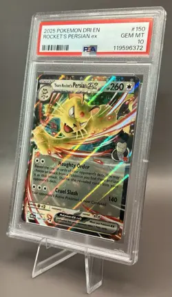 Pokemon TCG Team Rocket's Persian 150/182 Destined Rivals - Graded PSA 10 GEM MT - Image 1