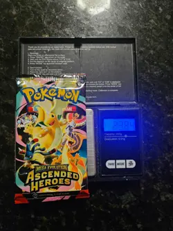 Pokemon Ascended Heroes Heavy 23G+ "GOD PACKU" Sealed Booster Pack! - Image 3