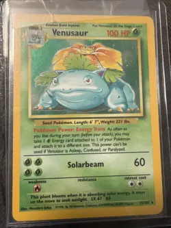 Pokemon TCG Venusaur Base Set Holo - Image 1