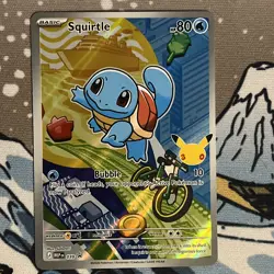 Pokemon TCG Squirtle MEP 039 First Partner Illustration 30th Anniversary NM - Image 1