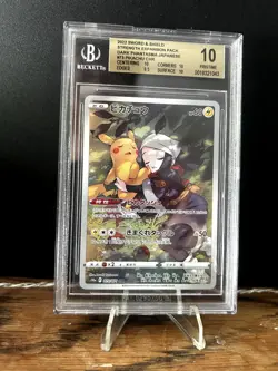 Pikachu Chr 073 Pokemon Dark Phantasma Japanese BGS Beckett 10 - Image 1