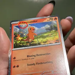 1 Swirl 🌀 Cosmo Holo Charmander 007/091 PAF: Paldean Fates Pokemon - Image 1