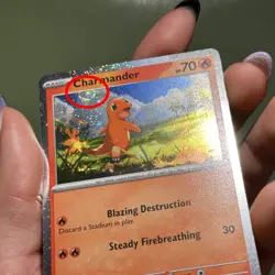 1 Swirl 🌀 Cosmo Holo Charmander 007/091 PAF: Paldean Fates Pokemon - Image 2