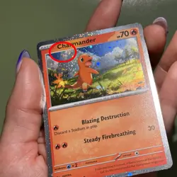 1 Swirl 🌀 Cosmo Holo Charmander 007/091 PAF: Paldean Fates Pokemon - Image 3