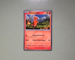 1 Swirl 🌀 Cosmo Holo Charmander 007/091 PAF: Paldean Fates Pokemon - Image 4
