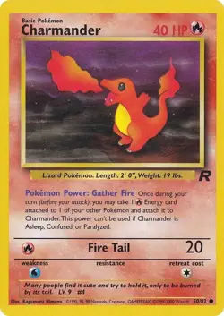 Charmander (50/82) Team Rocket Unlimited​ - Moderately Played Pokemon TCG - Image 1