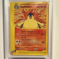2002 POKEMON EXPEDITION #64 TYPHLOSION PSA 9 - Image 2