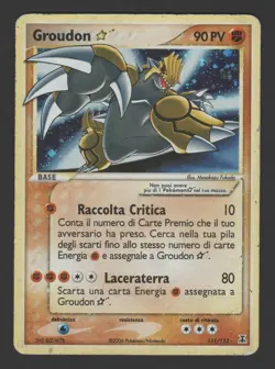 Groudon Gold Star EX Specie Delta 111/113 ITA - Carta Pokemon - Image 1