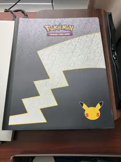 Pokemon TCG Celebrations 25th Anniversary Binder Pikachu Standard Black Yellow - Image 1