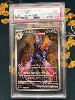 PSA 9 Pokemon Surging Sparks Illustration Rare Ceruledge #197/191 - Image 1